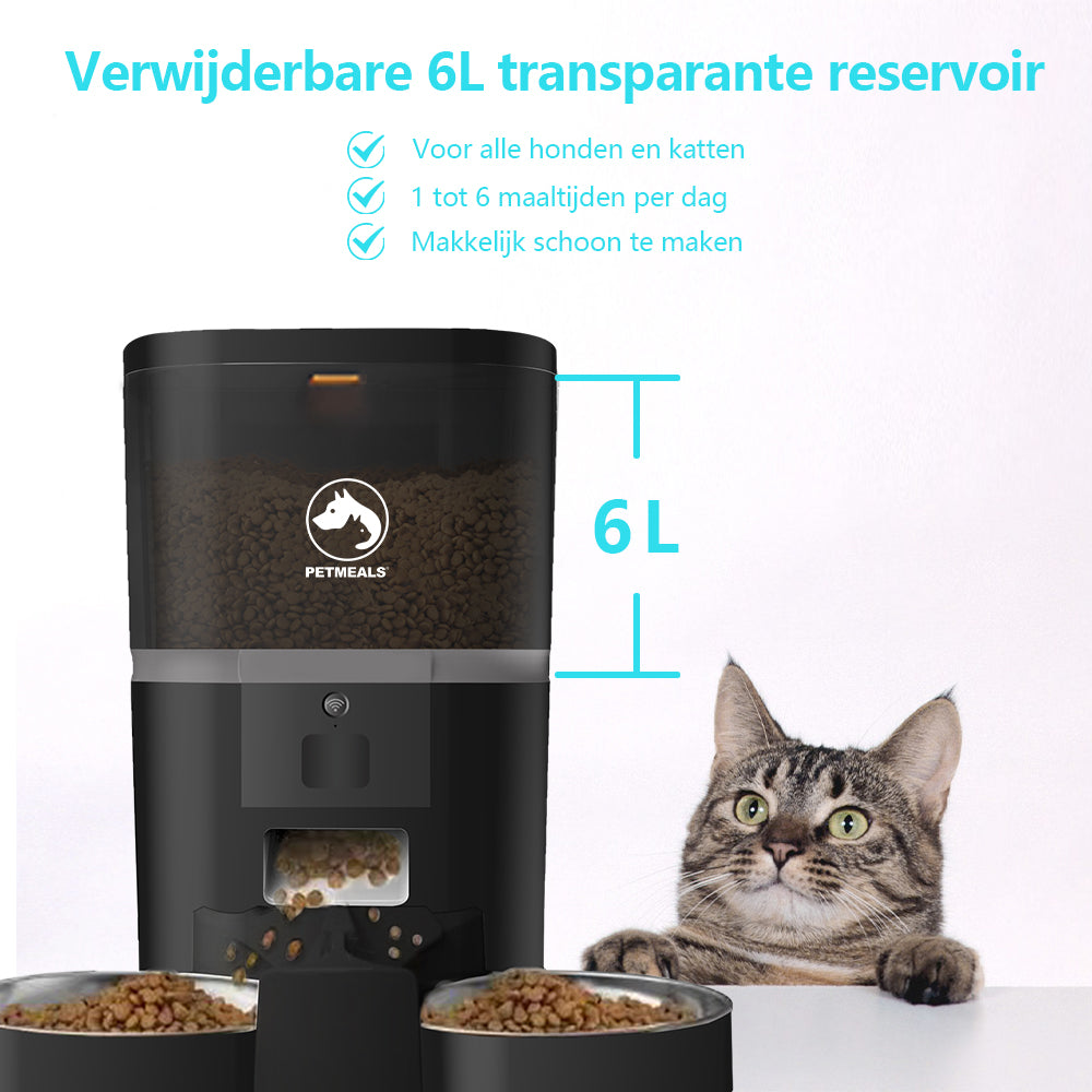 PetMeals® Smart WiFi Automatic Feeder - Dual Bowl Convenience - modernized.nl