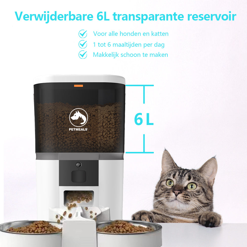 PetMeals® Smart WiFi-Enabled Automatic Feeder - Dual Bowl Design - modernized.nl