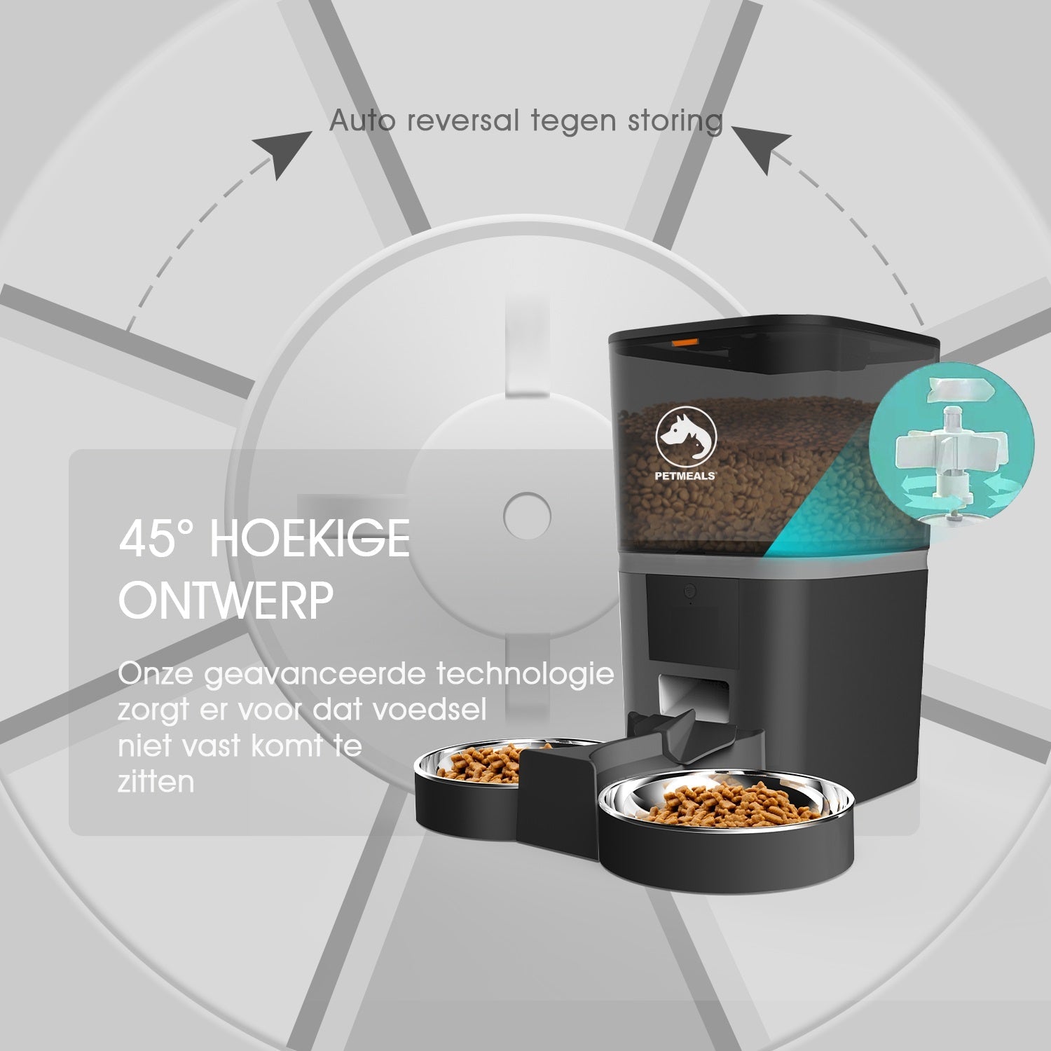 PetMeals® Smart WiFi Automatic Feeder - Dual Bowl Convenience - modernized.nl