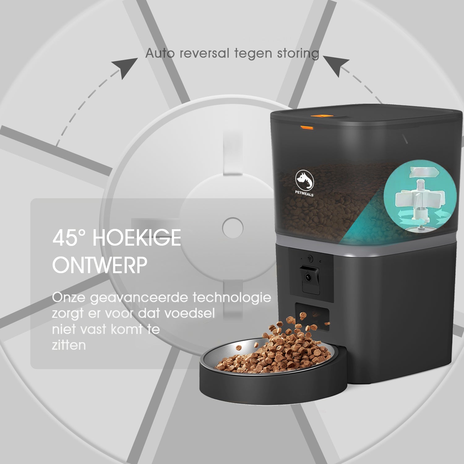 PetMeals® Smart Feeding Station with Camera - Single Bowl - modernized.nl