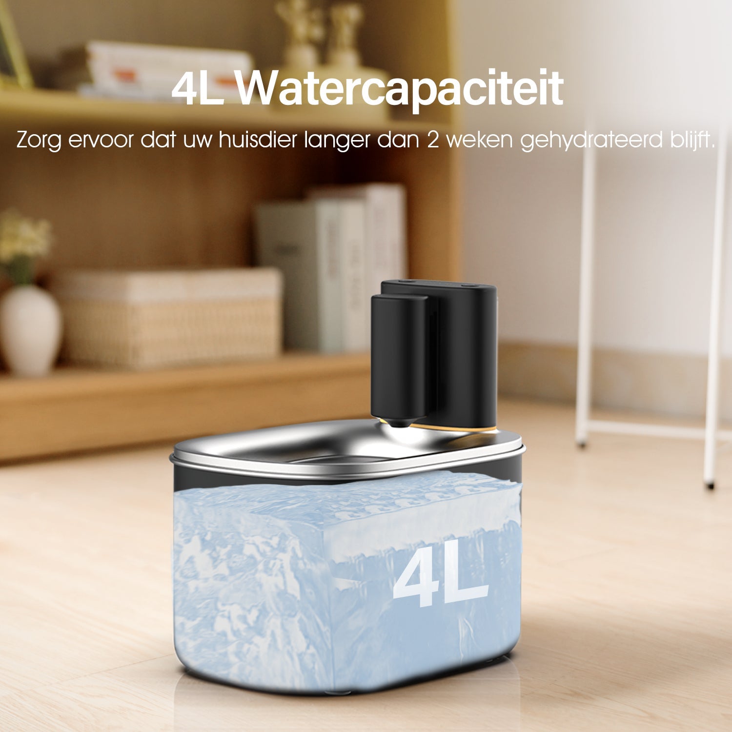PetMeals® Drinkfontein voor Kat en Hond - Slimme Kattenfontein met App - 4L Verfrissing voor uw Huisdieren! - modernized.nl