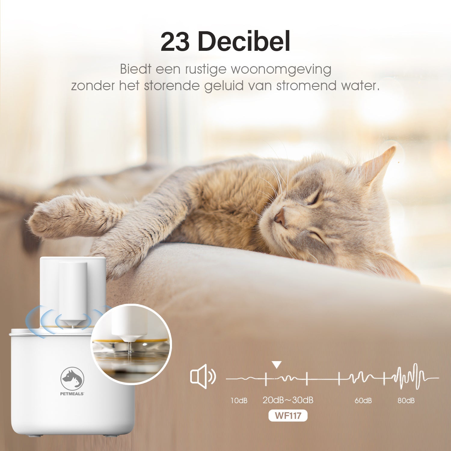 PetMeals® Drinkfontein voor Katten en Honden - Slimme Drinkfontein met App - 4L Voor ultieme hydratatie! - modernized.nl