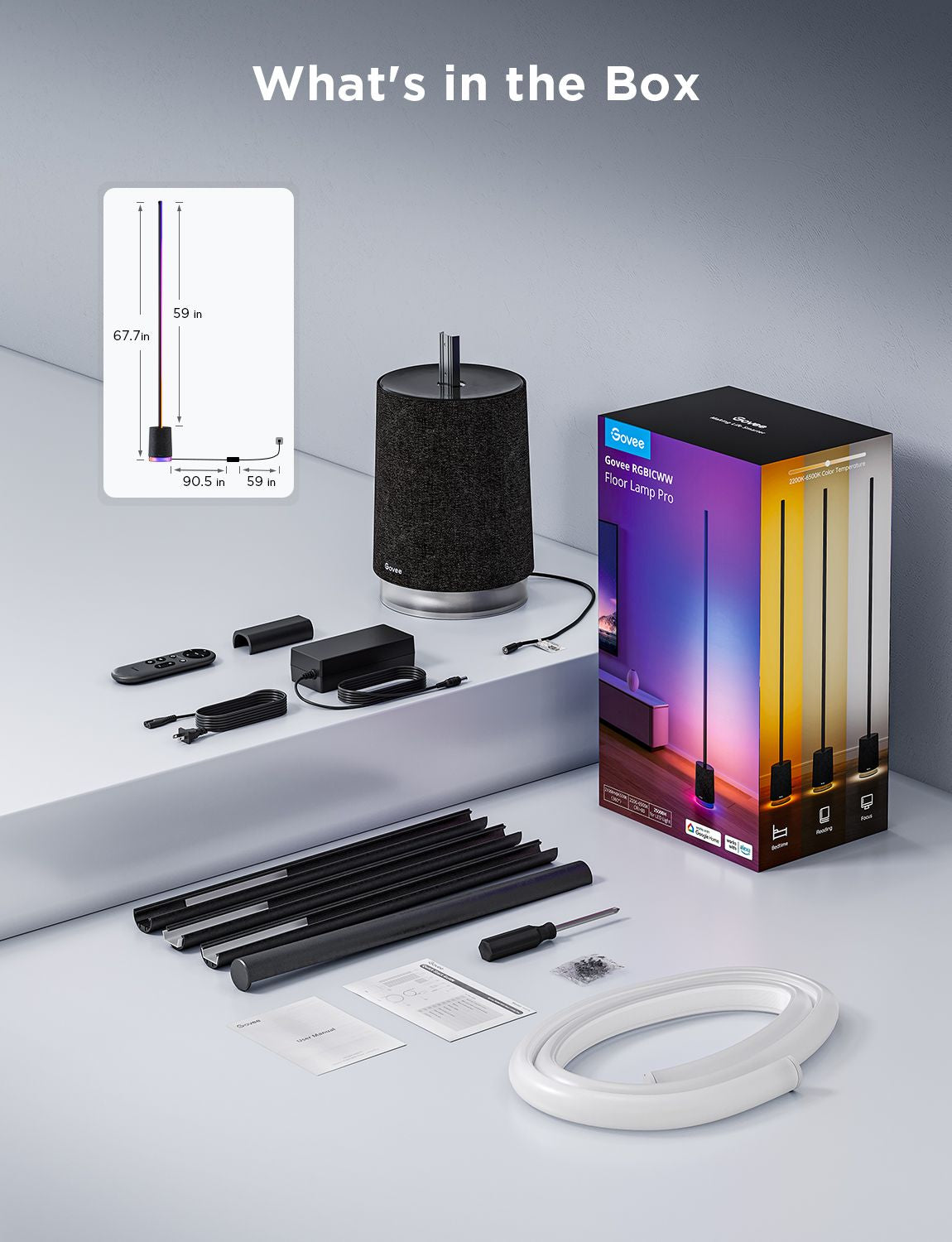 Govee Premium Smart Floor Lamp - modernized.nl