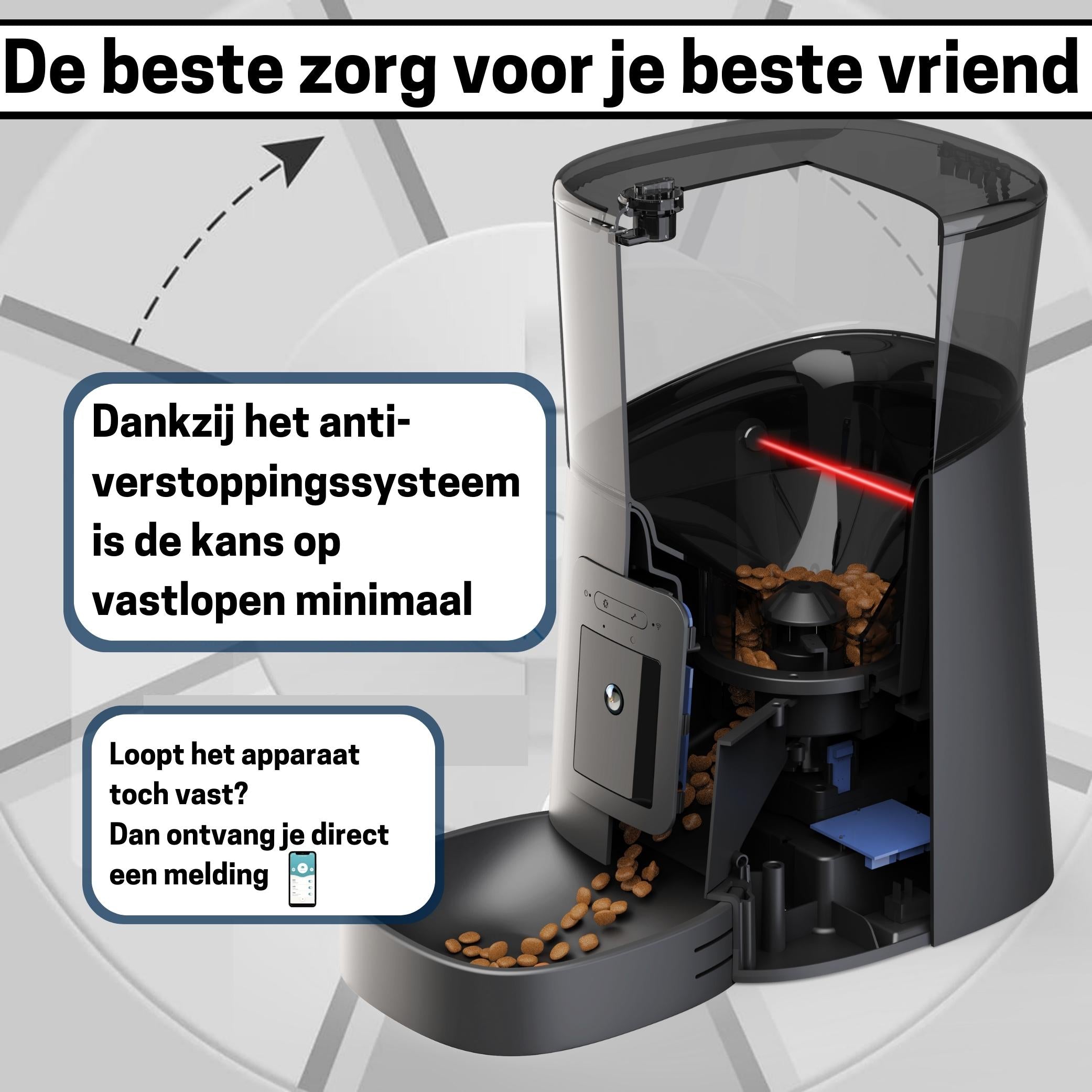Slimme Voerautomaat voor Katten - Met Camera en Geluidsfunctie - Inclusief SD-Kaart - Elegante Zwarte Ontwerp - modernized.nl