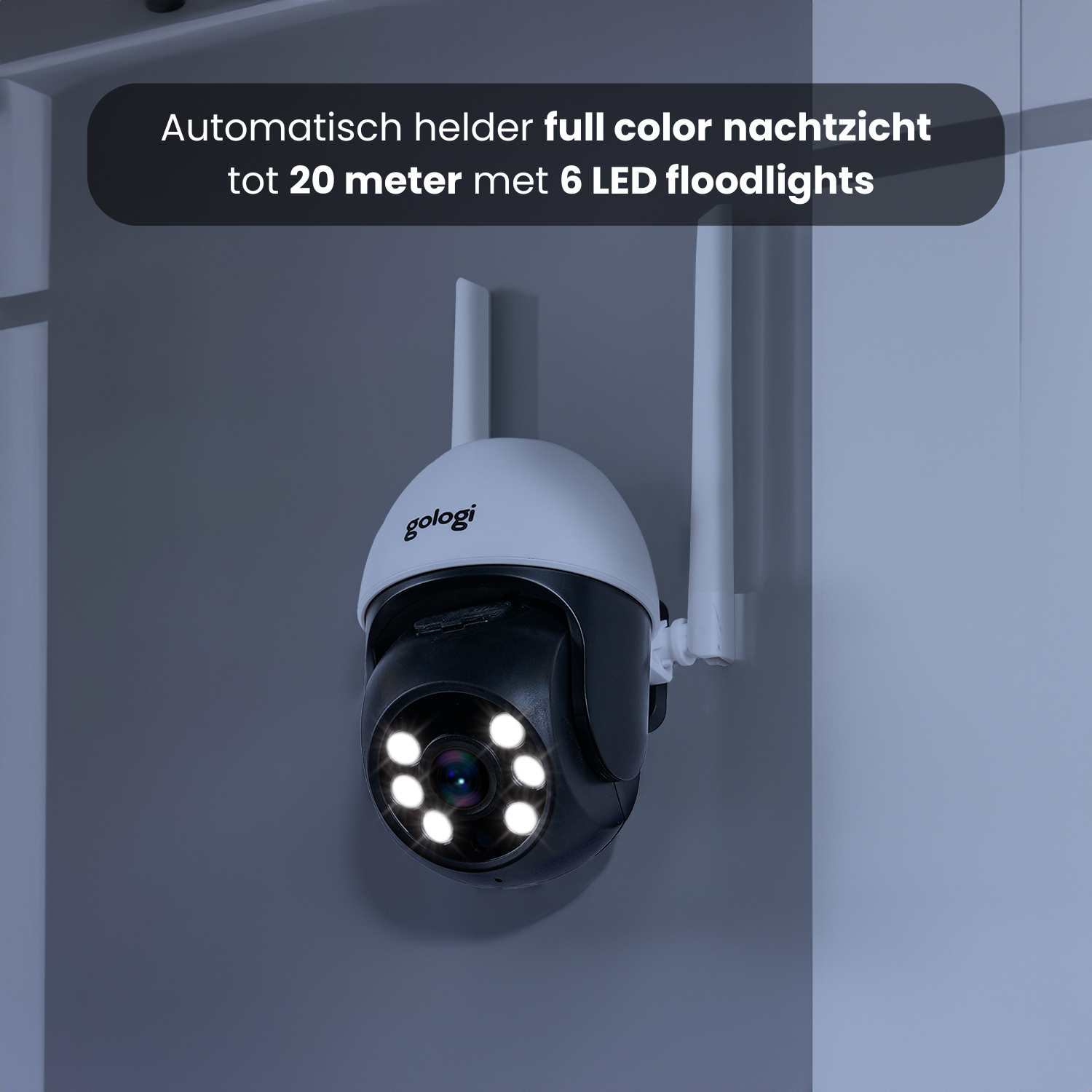 Deluxe beveiligingscamera met floodlight