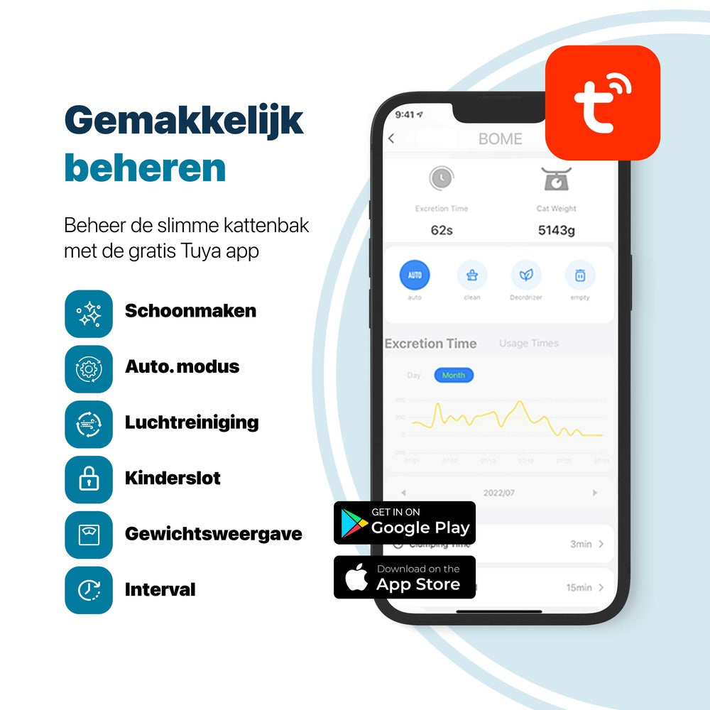 Slimme Zelfreinigende Kattenbak - Met App en Touchscreen - Chique Zilverkleurig Design - modernized.nl