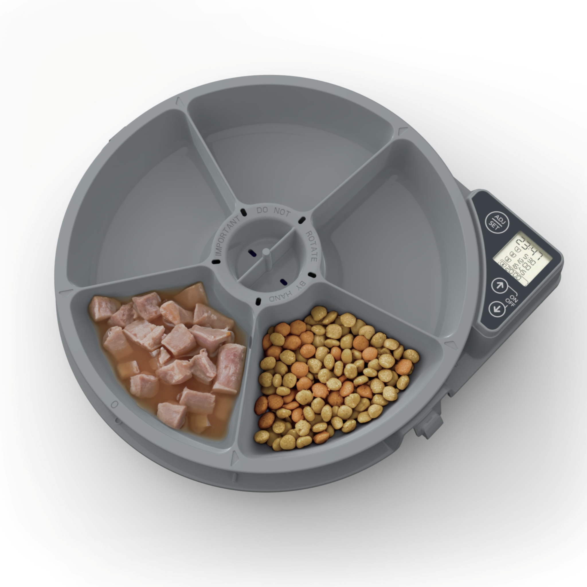 Five-meal Automatic Pet Feeder with Digital Timer (C500) - modernized.nl
