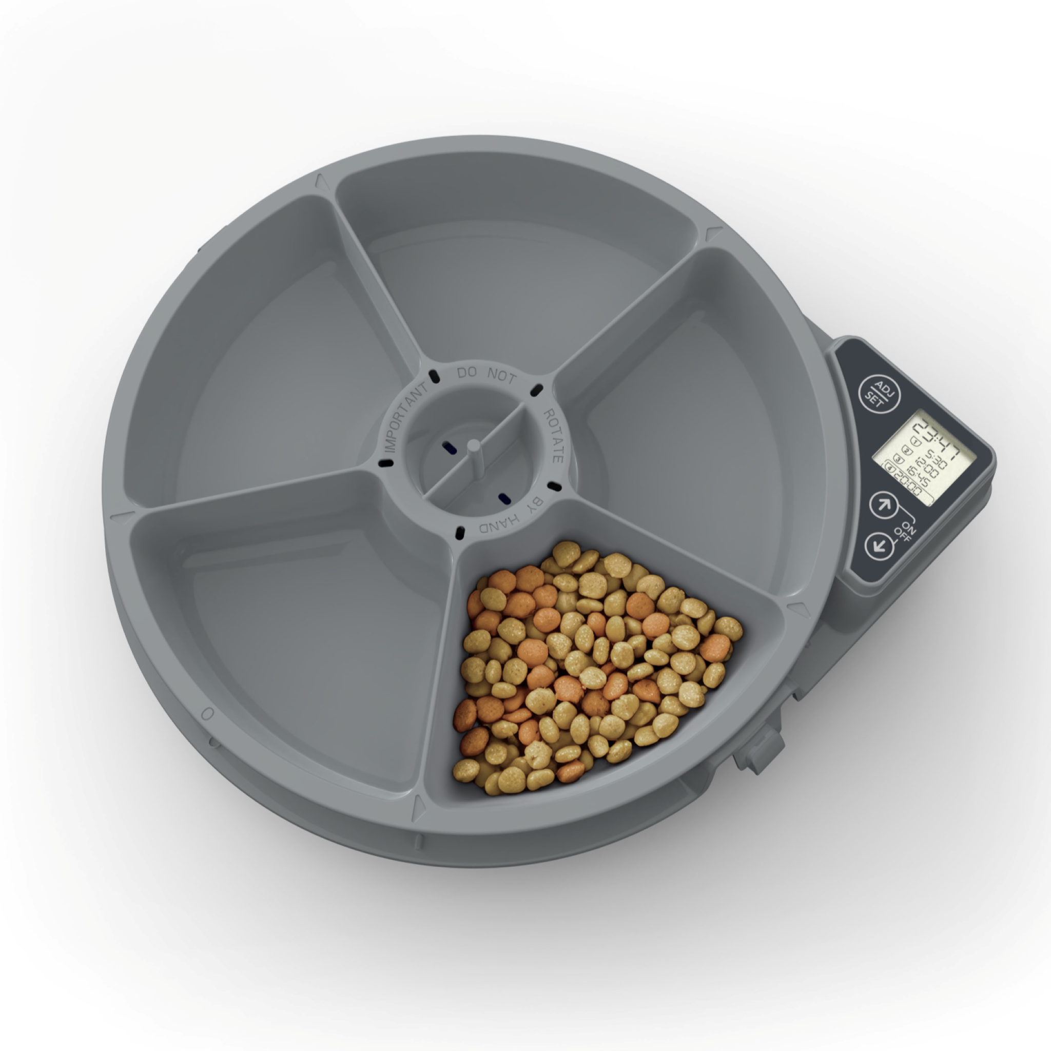 Five-meal Automatic Pet Feeder with Digital Timer (C500) - modernized.nl