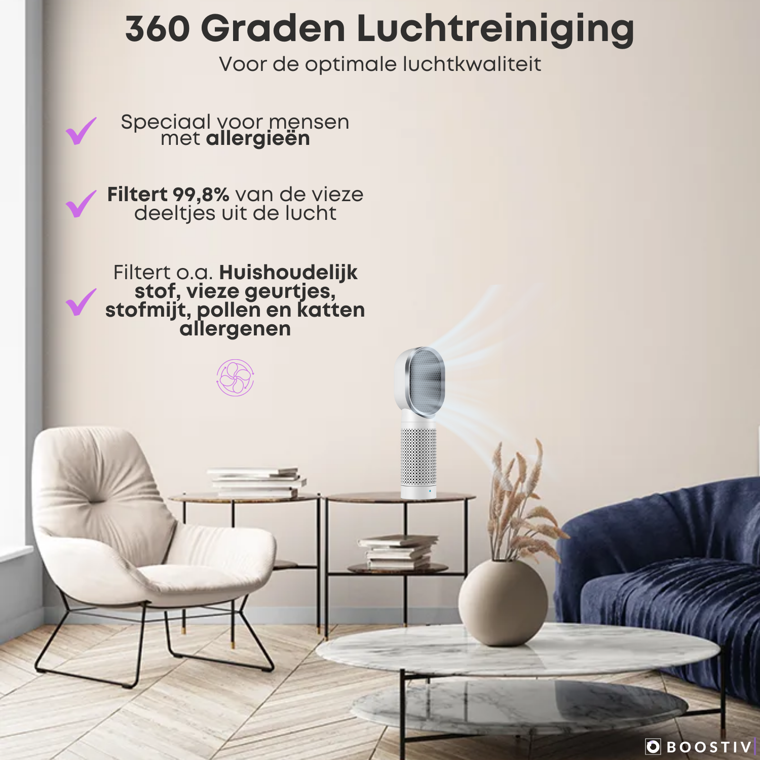 Boostiv luchtreiniger