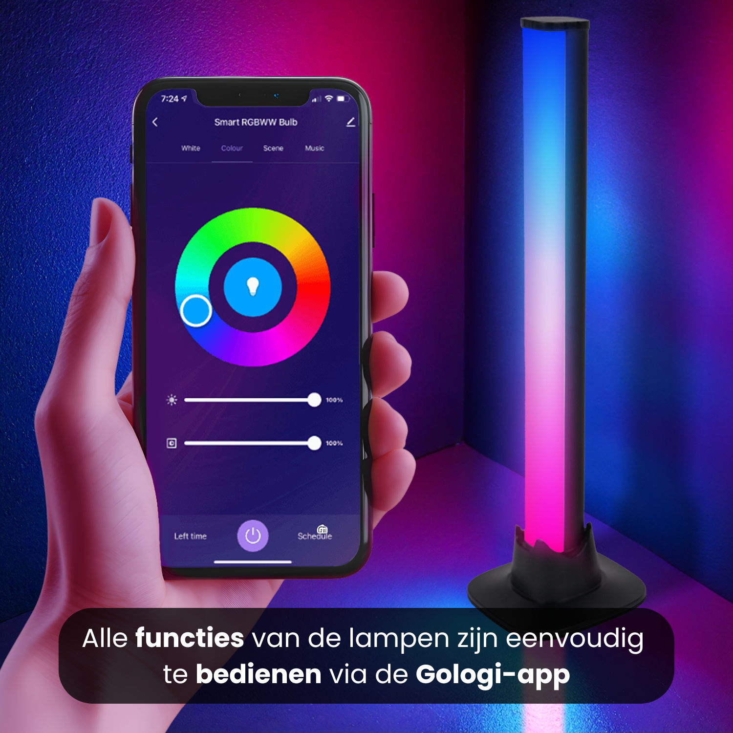 Staande monitorverlichting RGB