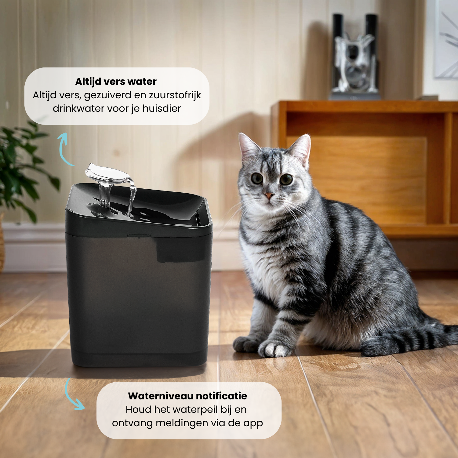 Slimme drinkfontein 2,2L