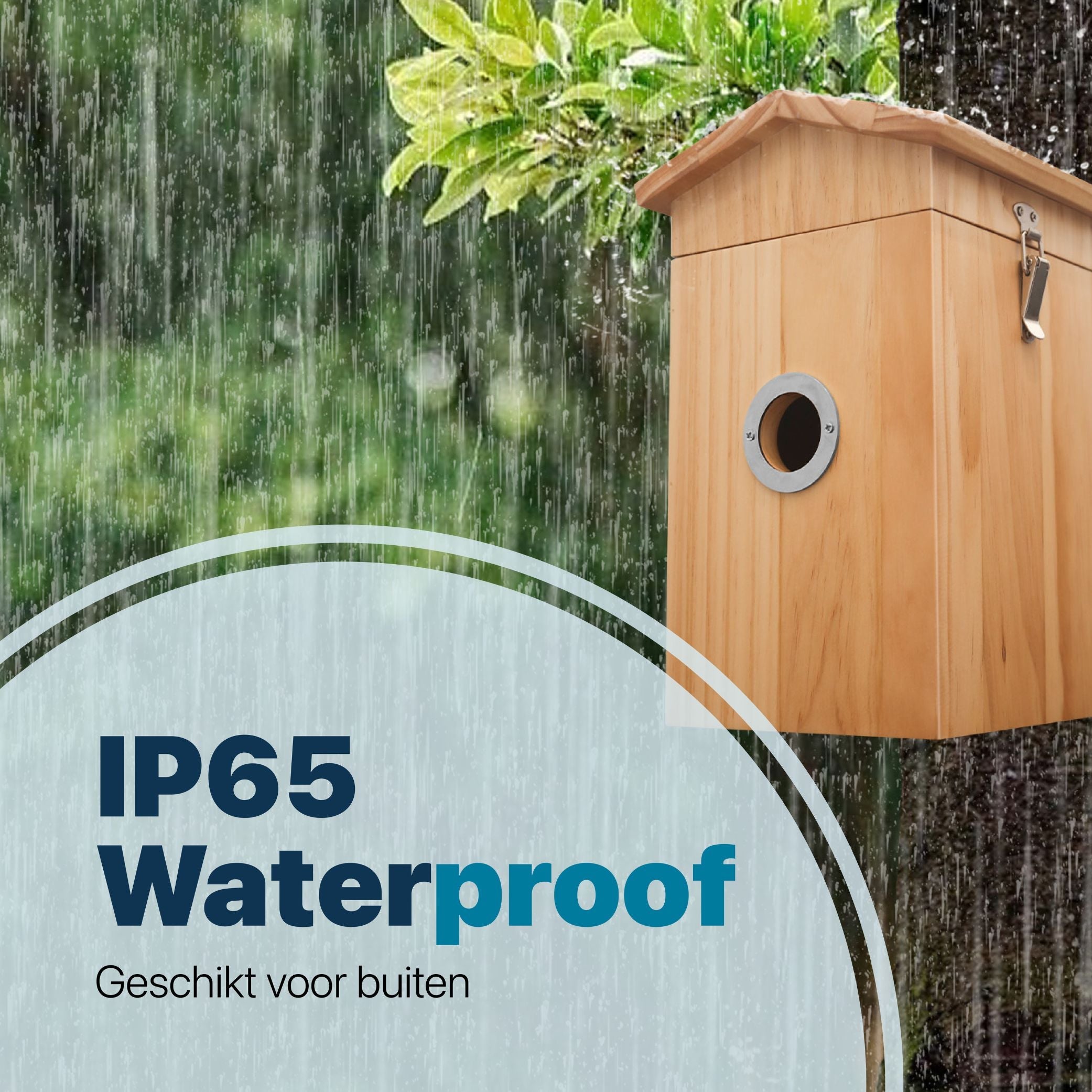 Moderne Vogelhuis met Camera en Geluid - Houten Nestkast met Zonne-energievoorziening - modernized.nl