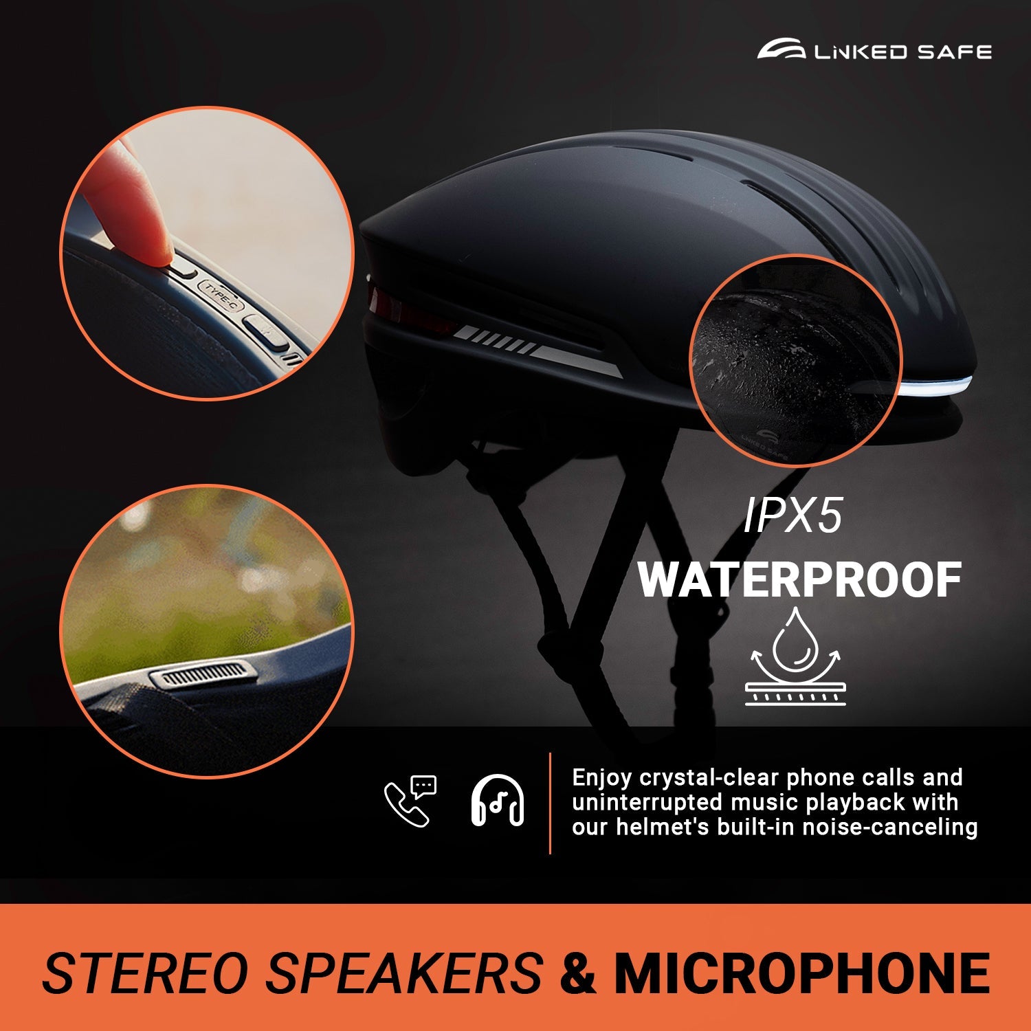 Linksafe Advanced Smart Cycling Helmet for Ultimate Safety and Comfort