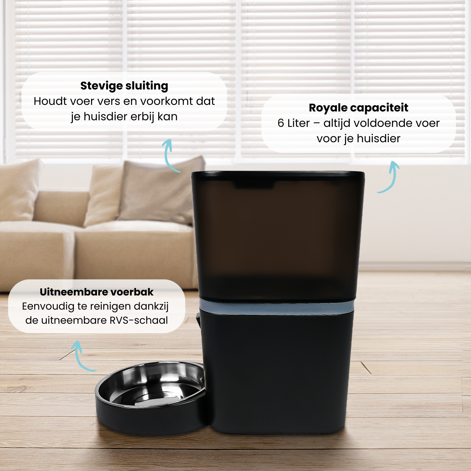 Eva - Innovatieve Automatische Voerdispenser voor Huisdieren - modernized.nl