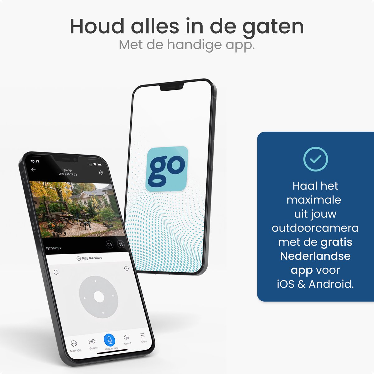 Deluxe beveiligingscamera met floodlight