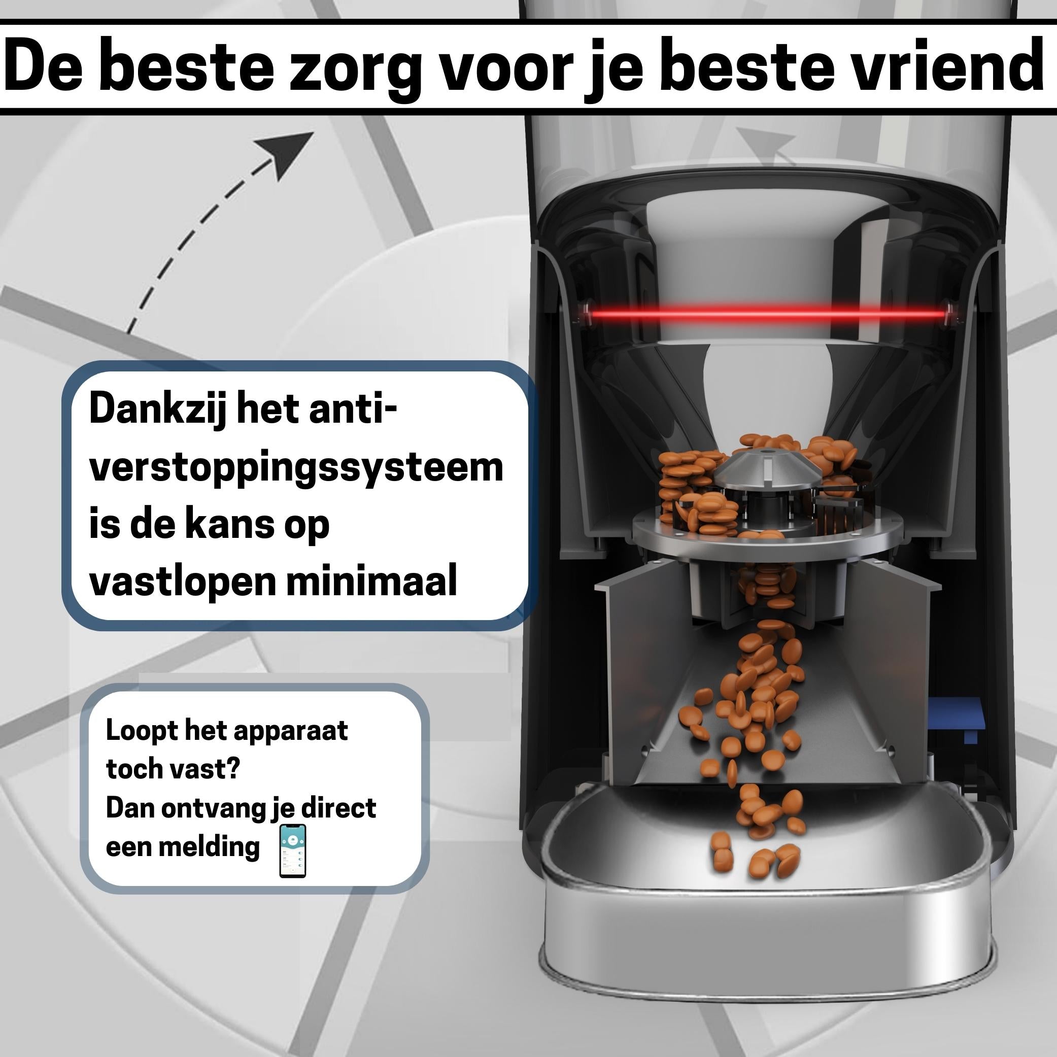 Slimme Voerautomaat met Camera en Audio - RVS Voerbak met SD-kaart - Voor Katten en Honden - Stijlvol Zwart Design - modernized.nl