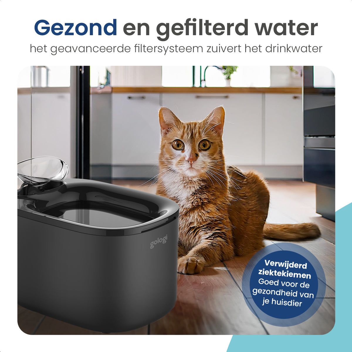 Elegante 3,5L Drinkfontein voor een Verfrissende Hydratatie - modernized.nl