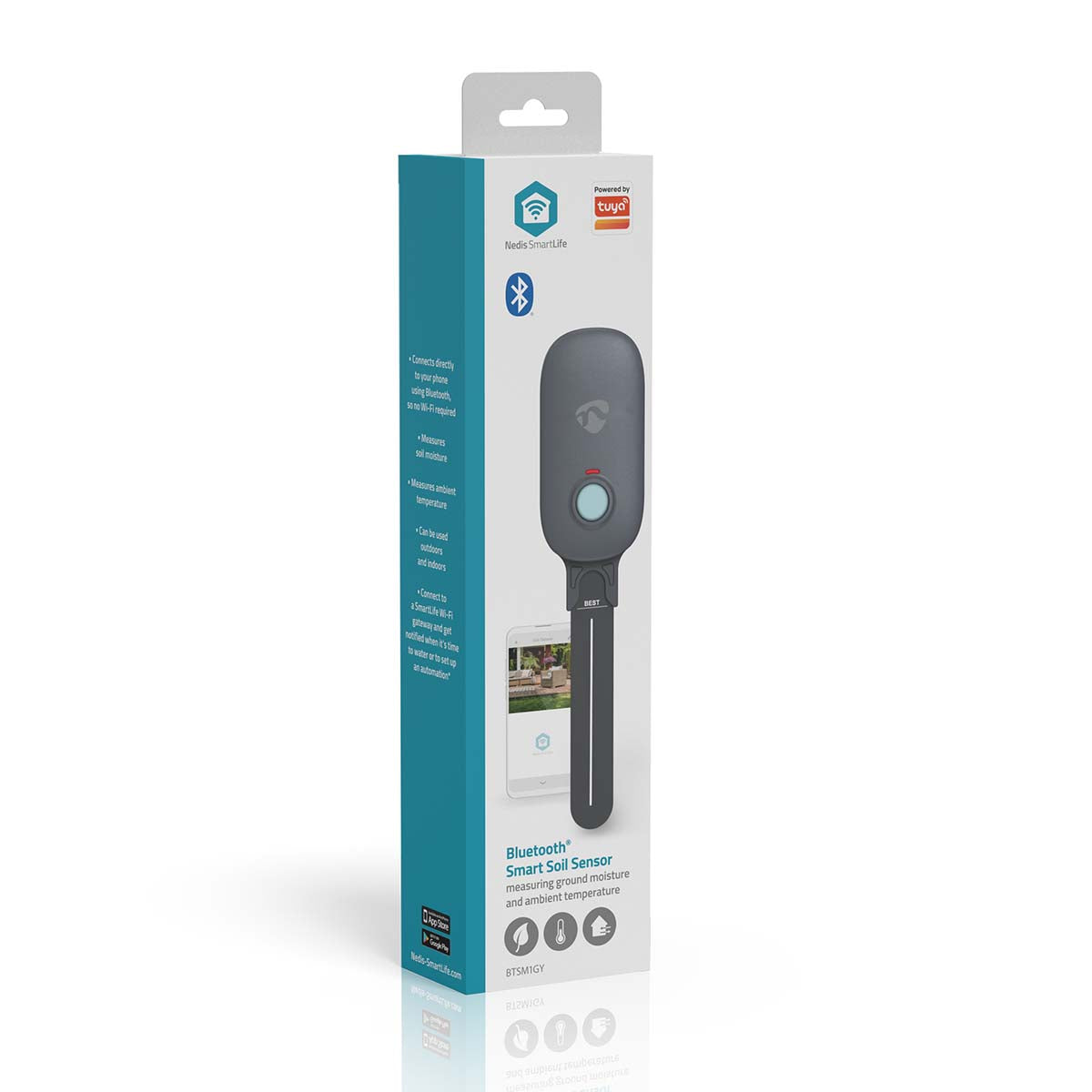 SmartLife Bodemvochtmeter Bluetooth® - Batterij Gevoed - IP55