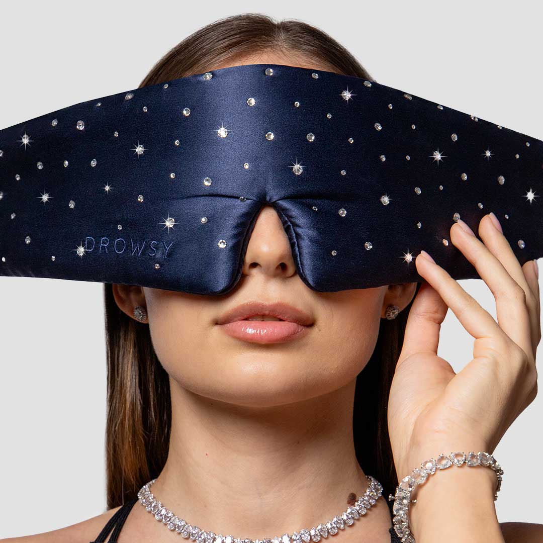 Swarovski® Crystal-Embellished Silk Sleep Mask