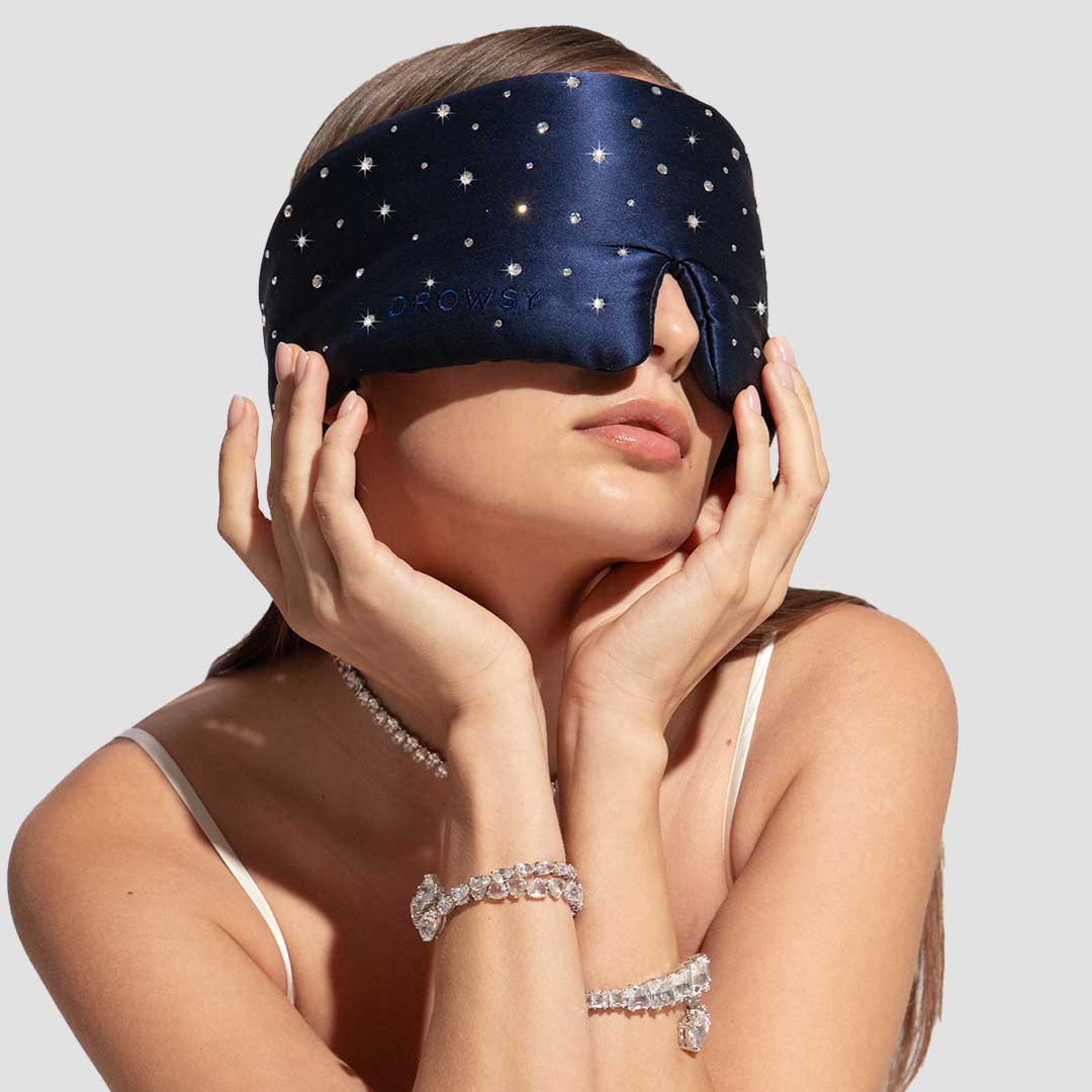 Swarovski® Crystal-Embellished Silk Sleep Mask
