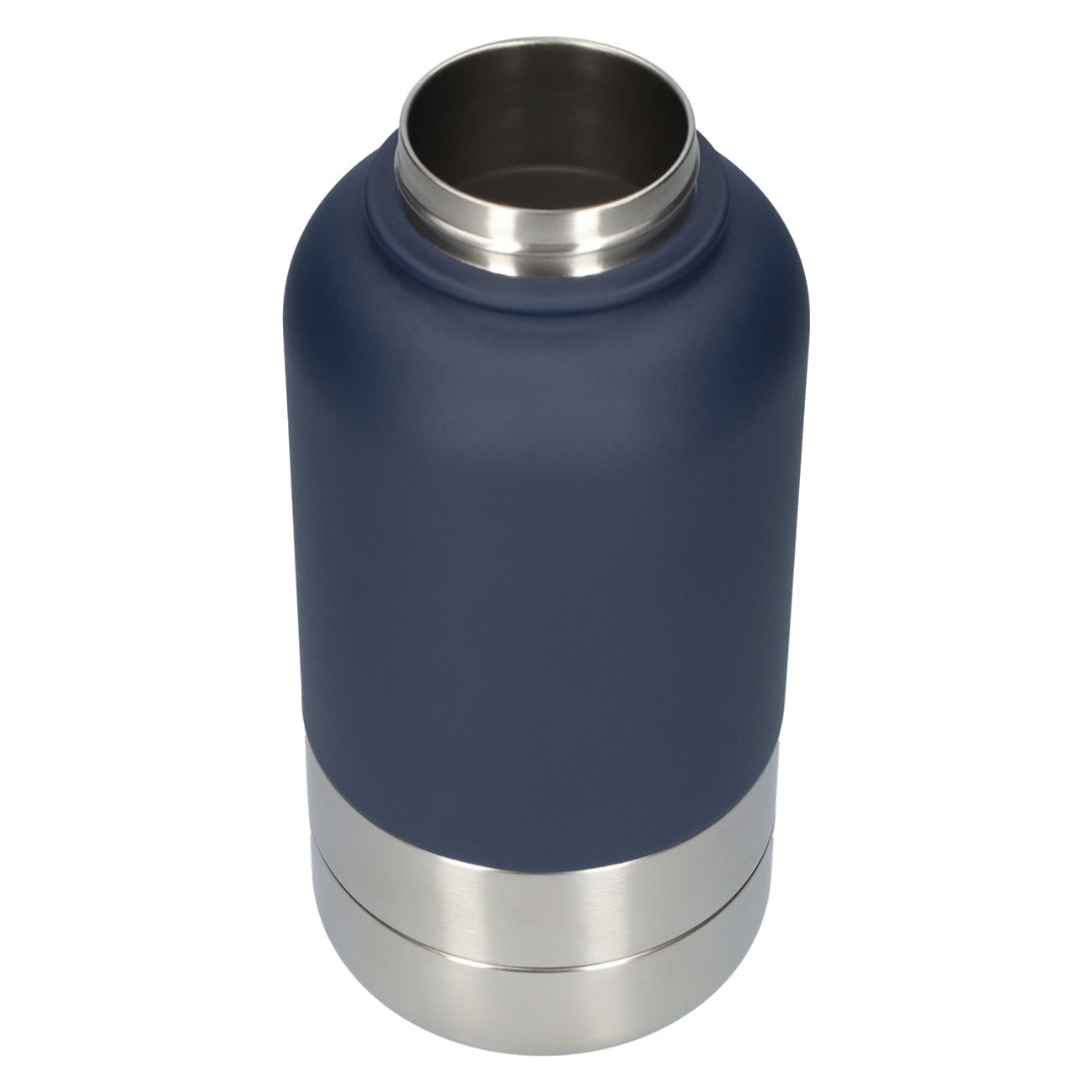 Waterfles met voederbak van 1000ml | Donker blauw