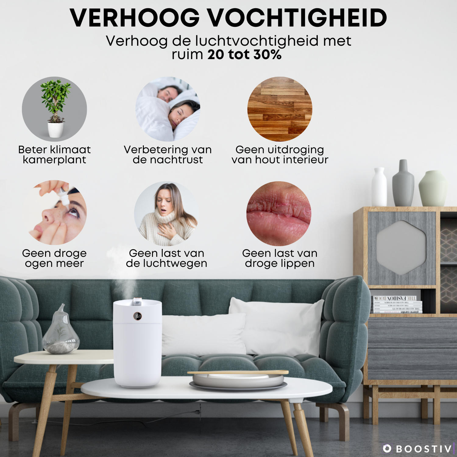 Boostiv Luchtbevochtiger XL