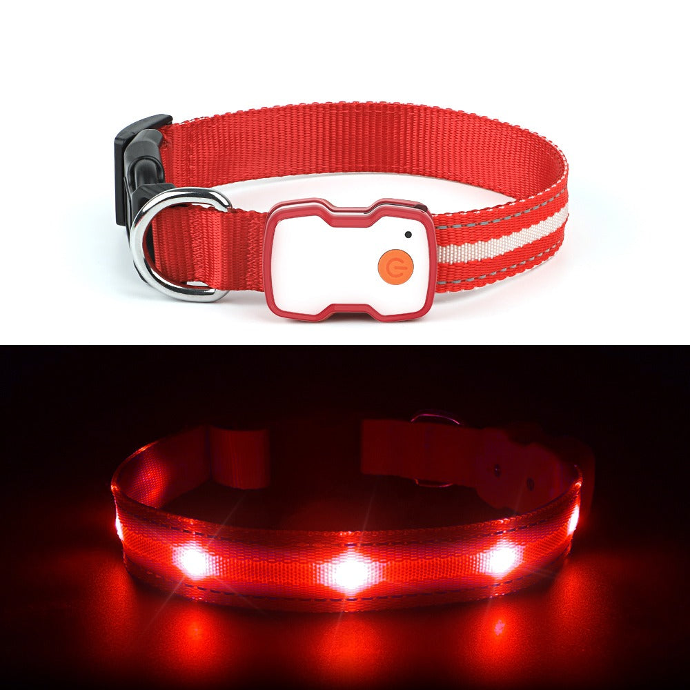 GlowGuard LED Hondenhalsband | Rood