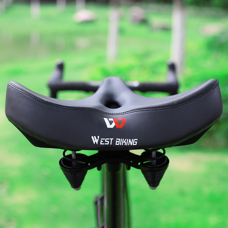 ErgoComfort - Brede ergonomische fietszadel