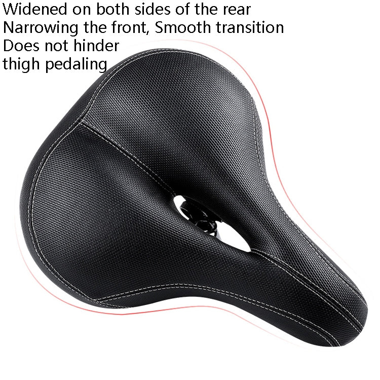 Bicycle Seat With Taillights With Light Mountain Bike Bicycle Saddle Seat Cushion(Black) - modernized.nl