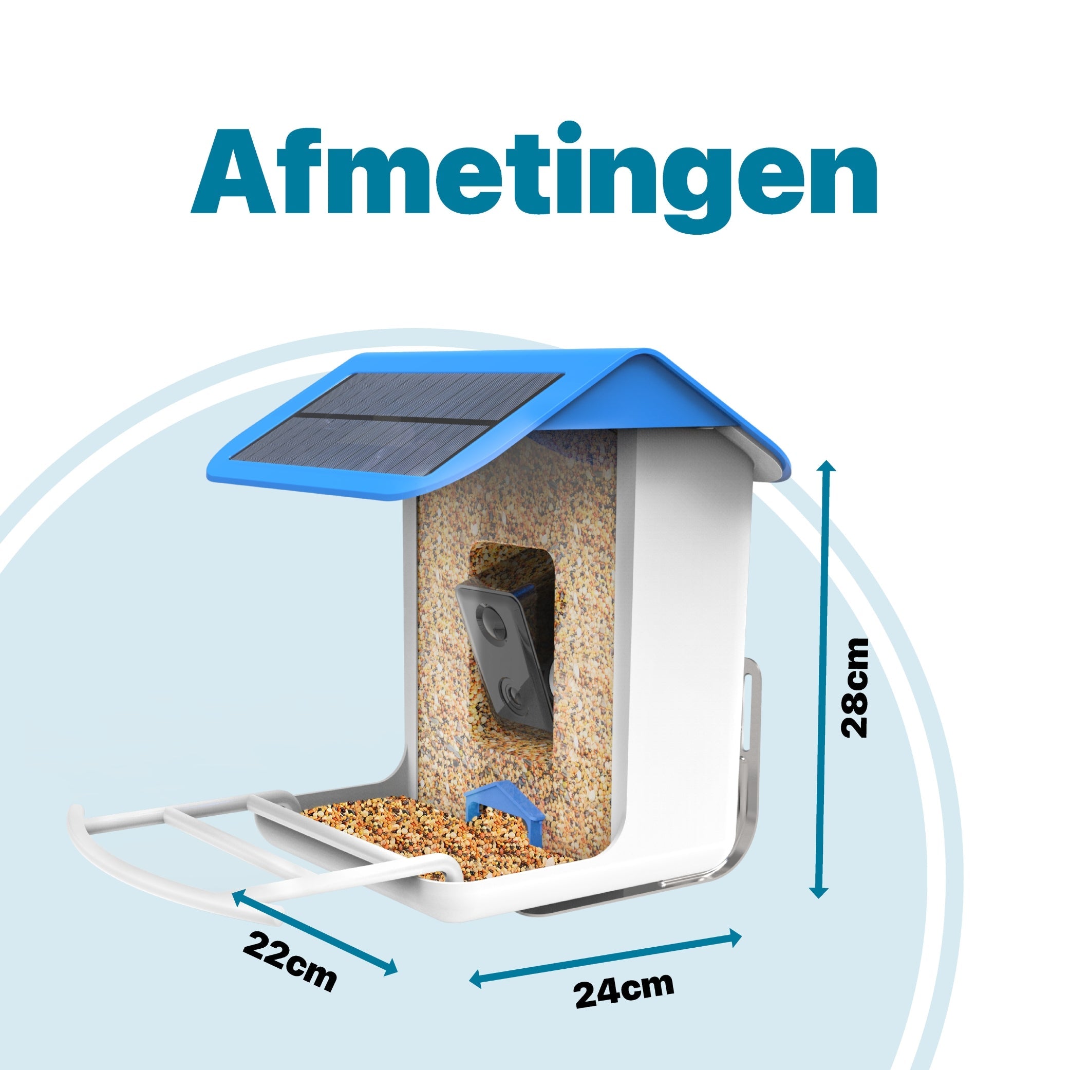 Interaktives Vogelhaus mit Kamera und Audio - AI-gestützte Vogelidentifikation - Hängendes Design - modernized.nl