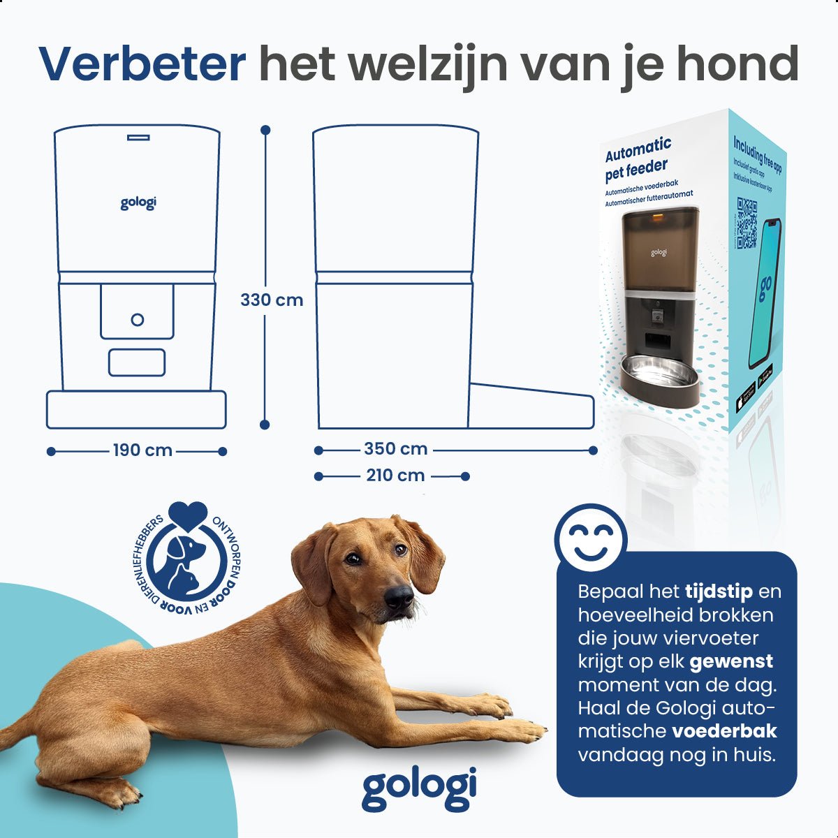 Automatische voerbak Eva - modernized.nl