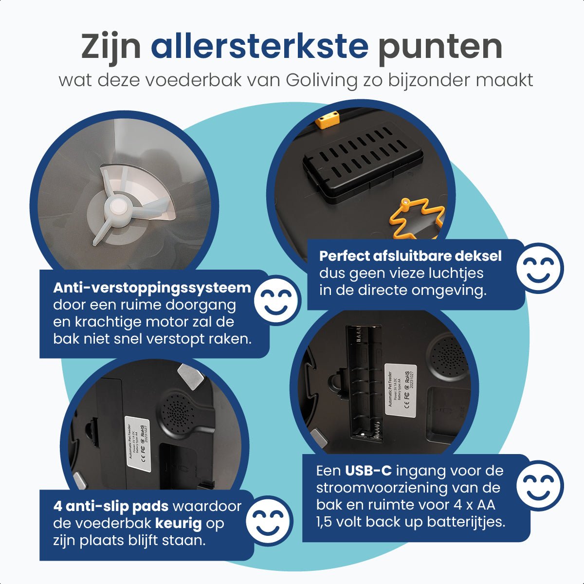 Automatische voerbak Eva - modernized.nl