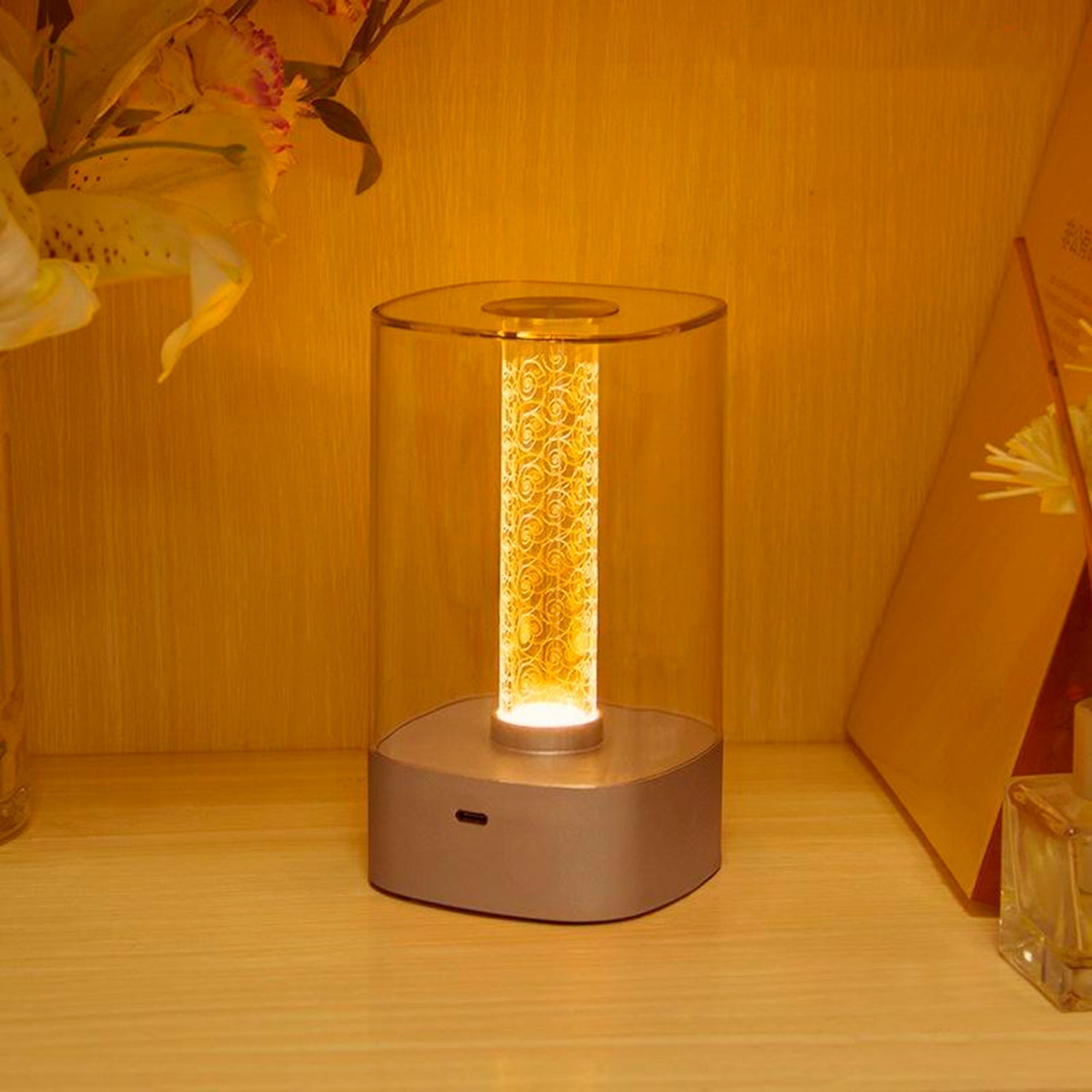 Elegant Abstractive LED Bedside Lamp