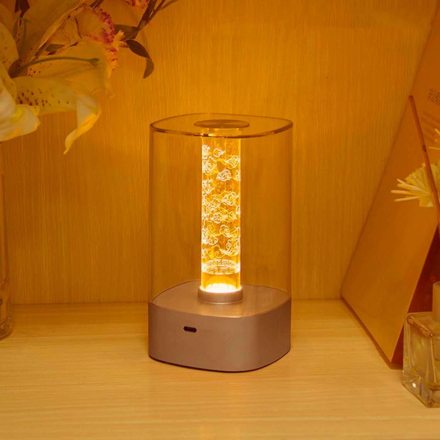 Elegant Abstractive LED Bedside Lamp