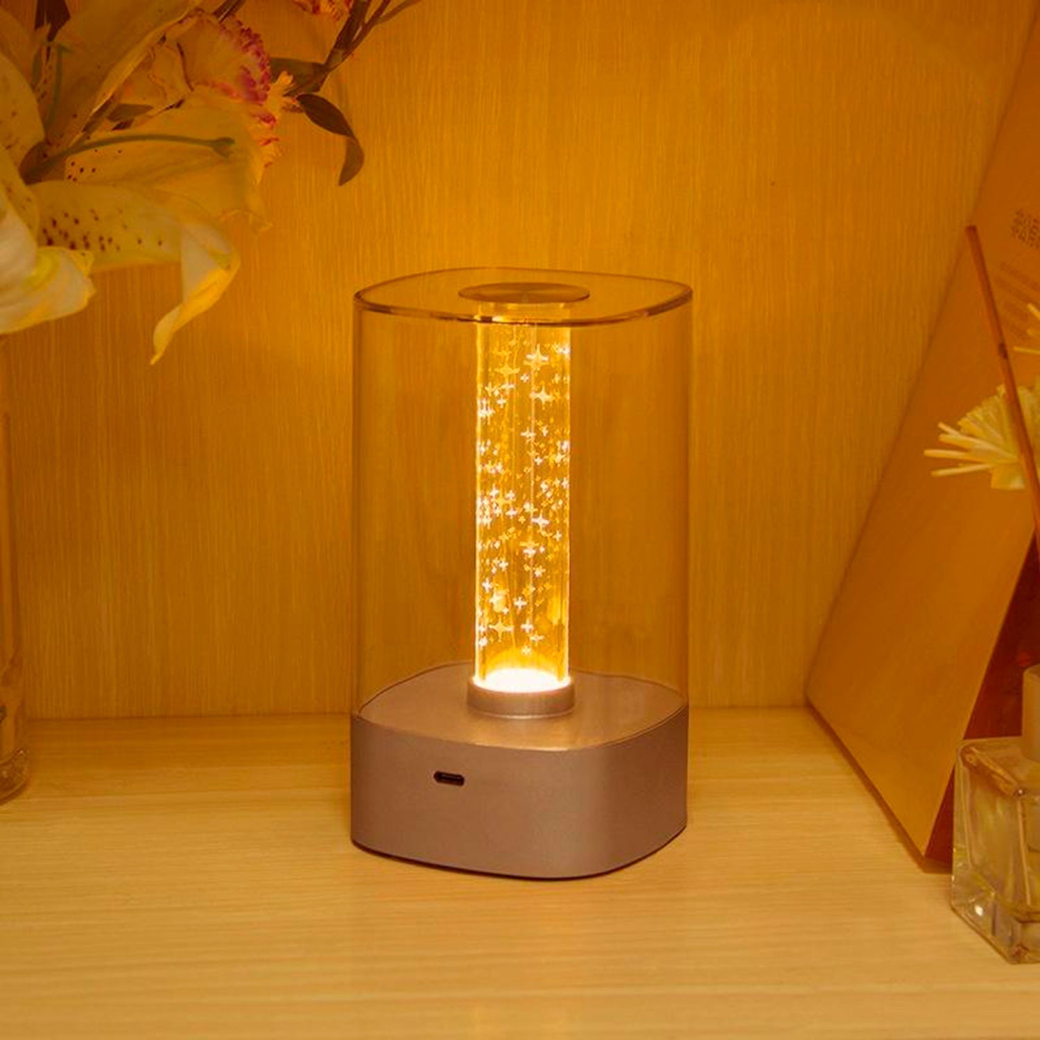 Elegant Abstractive LED Bedside Lamp