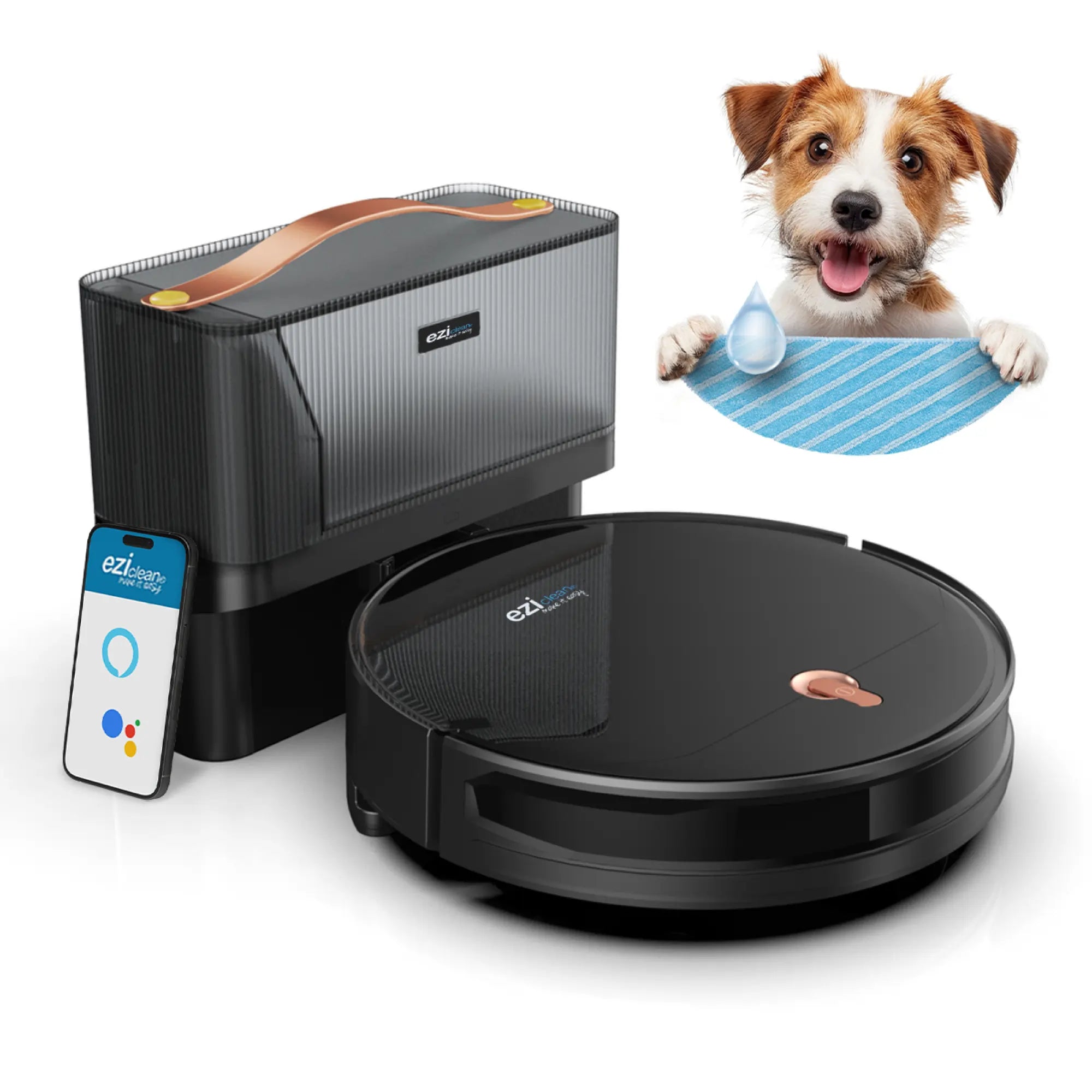 Eziclean® I-Bot Z5 Robotstofzuiger met Geavanceerde Dweilfunctie voor Eenvoudige Schoonmaakervaring