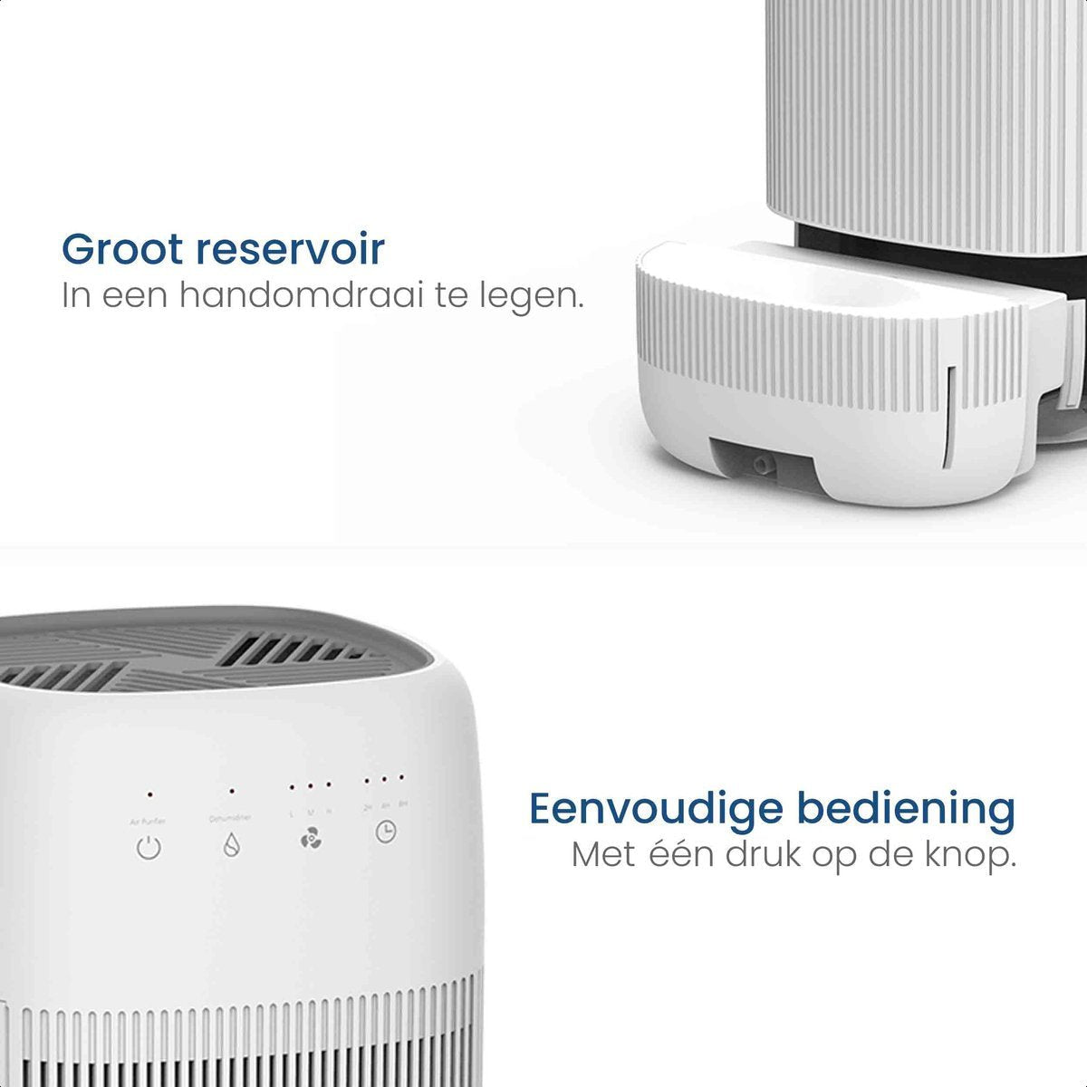 Luchtontvochtiger en luchtreiniger