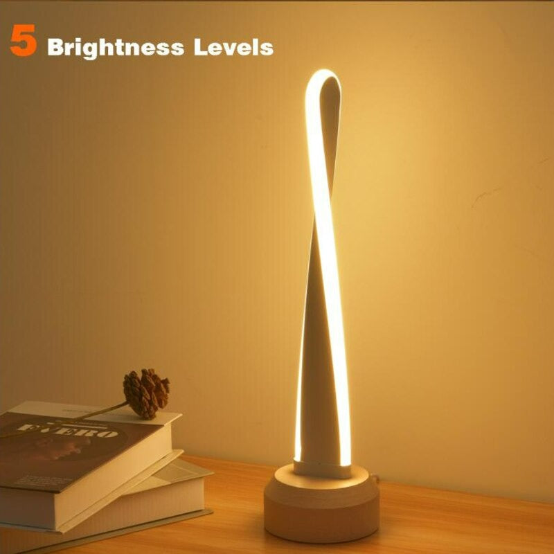Spiraal LED tafellamp dimbaar