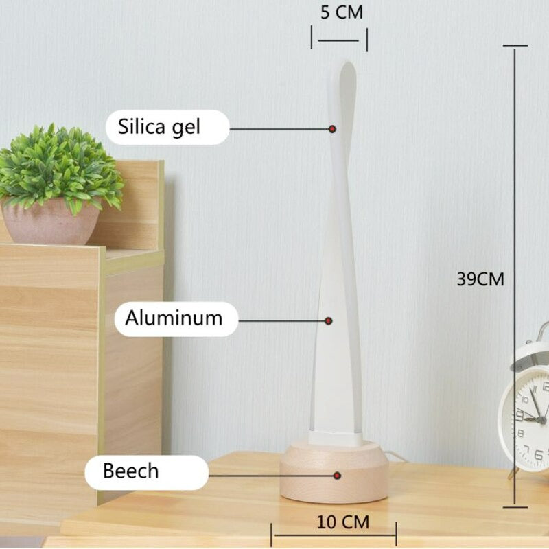 Spiraal LED tafellamp dimbaar