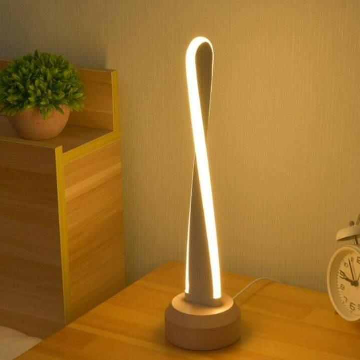 Spiraal LED tafellamp dimbaar