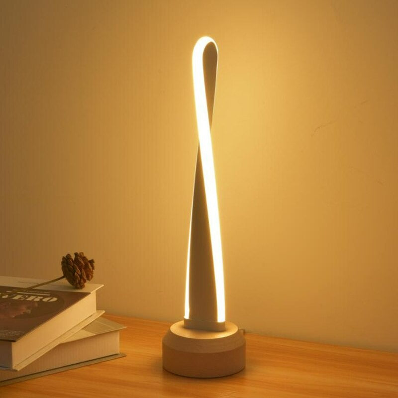 Spiraal LED tafellamp dimbaar