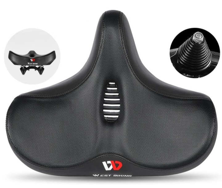 ErgoComfort - Brede ergonomische fietszadel