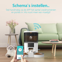 PetMeals® Smart WiFi-Enabled Automatic Feeder - Dual Bowl Design - modernized.nl