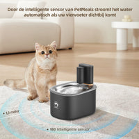 PetMeals® Drinkfontein voor Kat en Hond - Slimme Kattenfontein met App - 4L Verfrissing voor uw Huisdieren! - modernized.nl