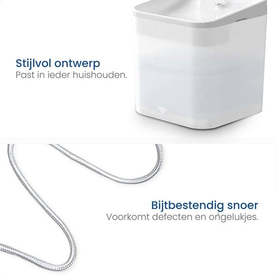 Elegante Drinkfontein van 2,2L voor Verfrissend Genot - modernized.nl