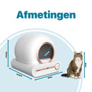 Slimme Zelfreinigende Kattenbak - Automatisch, App-gestuurd en Met Touchscreen - Prachtig Roze Design - modernized.nl