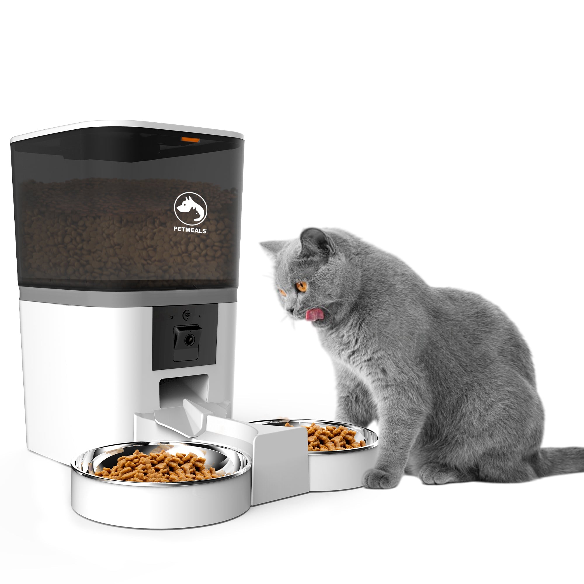 PetMeals® Automatische Voerbak met Camera - Dubbele Kom voor Gemak en Controle