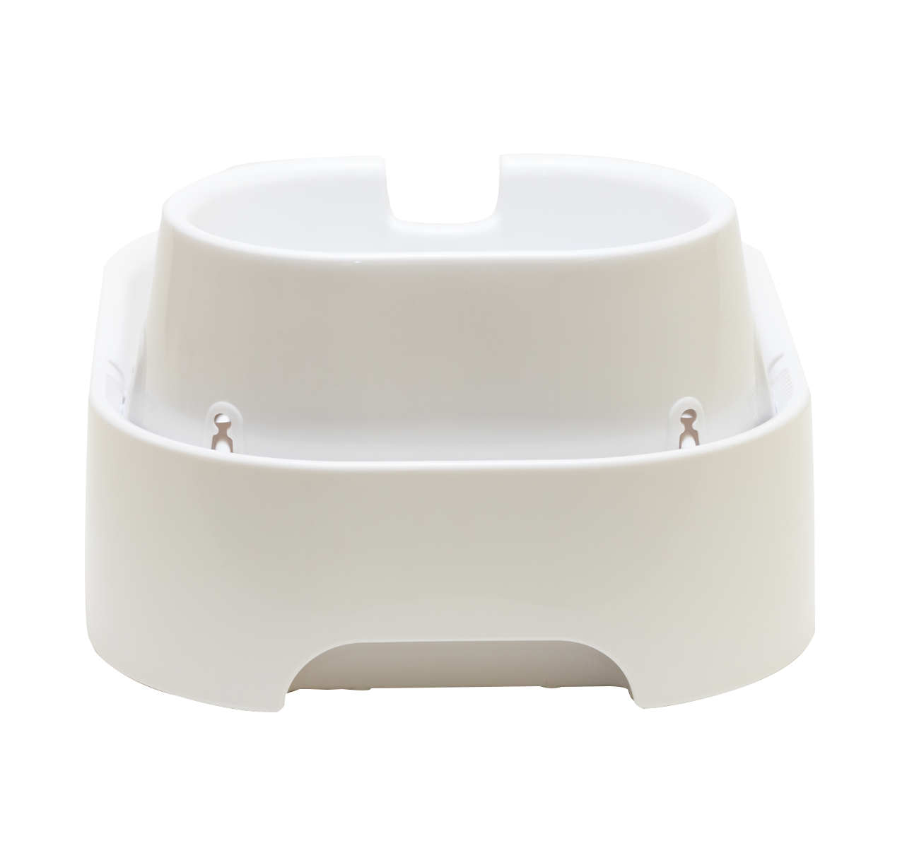 Spacious Two-Tiered 6-Litre Pet Water Fountain – Elegant White (Model 385E) - modernized.nl