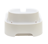 Spacious Two-Tiered 6-Litre Pet Water Fountain – Elegant White (Model 385E) - modernized.nl