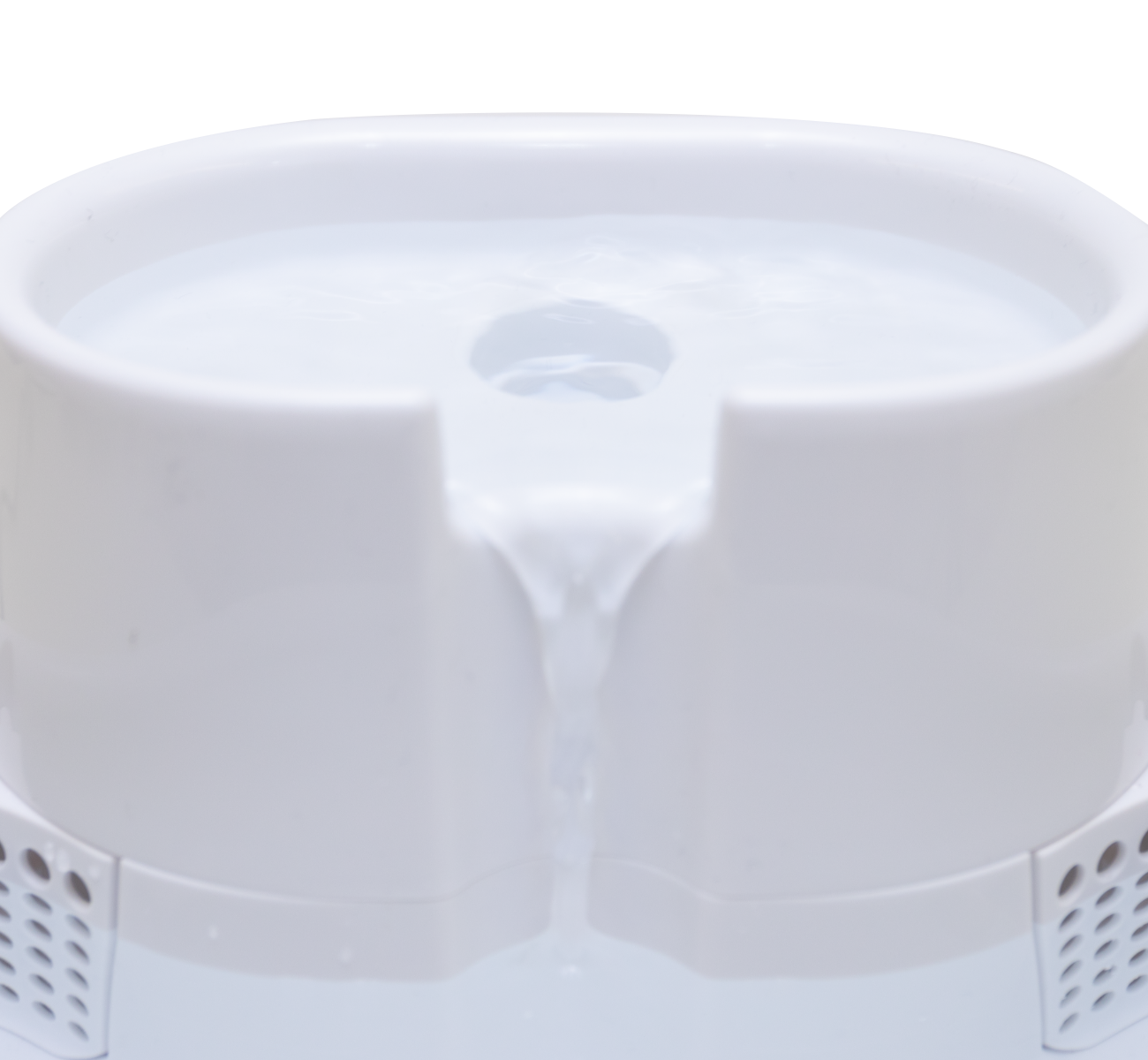 Spacious Two-Tiered 6-Litre Pet Water Fountain – Elegant White (Model 385E) - modernized.nl